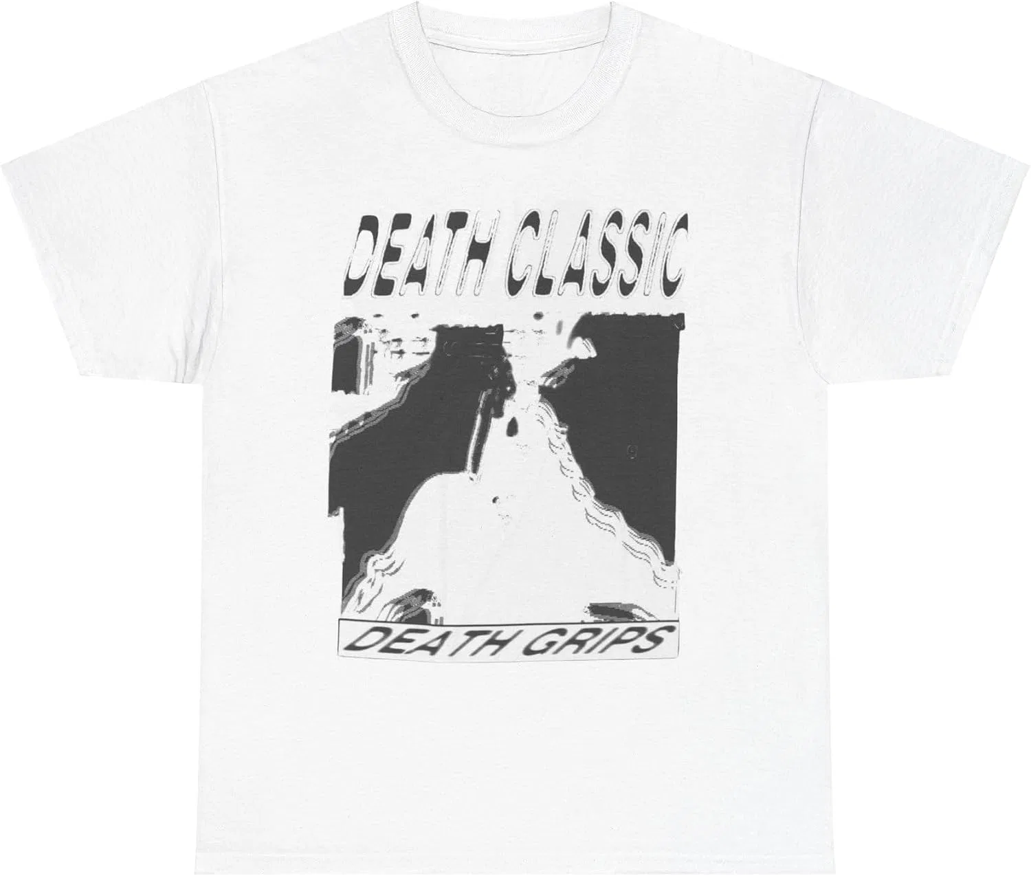 Женская футболка хлопковая Death Grips Death Classic Tee, белый