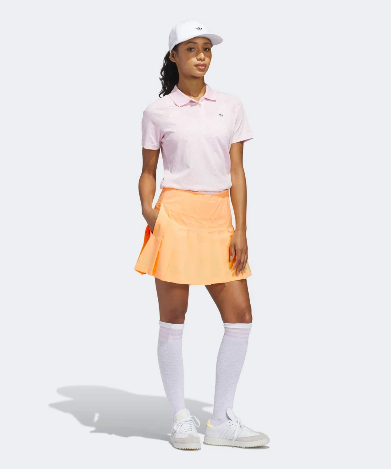 Женская плиссированная юбка pull-on Модель Original Golf Adidas, Желтый — фото 3
