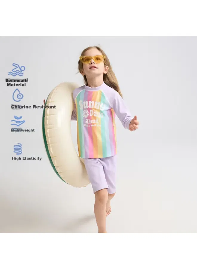 Комплект купальников с длинным рукавом Aimer Kids, защита от солнца 50+
