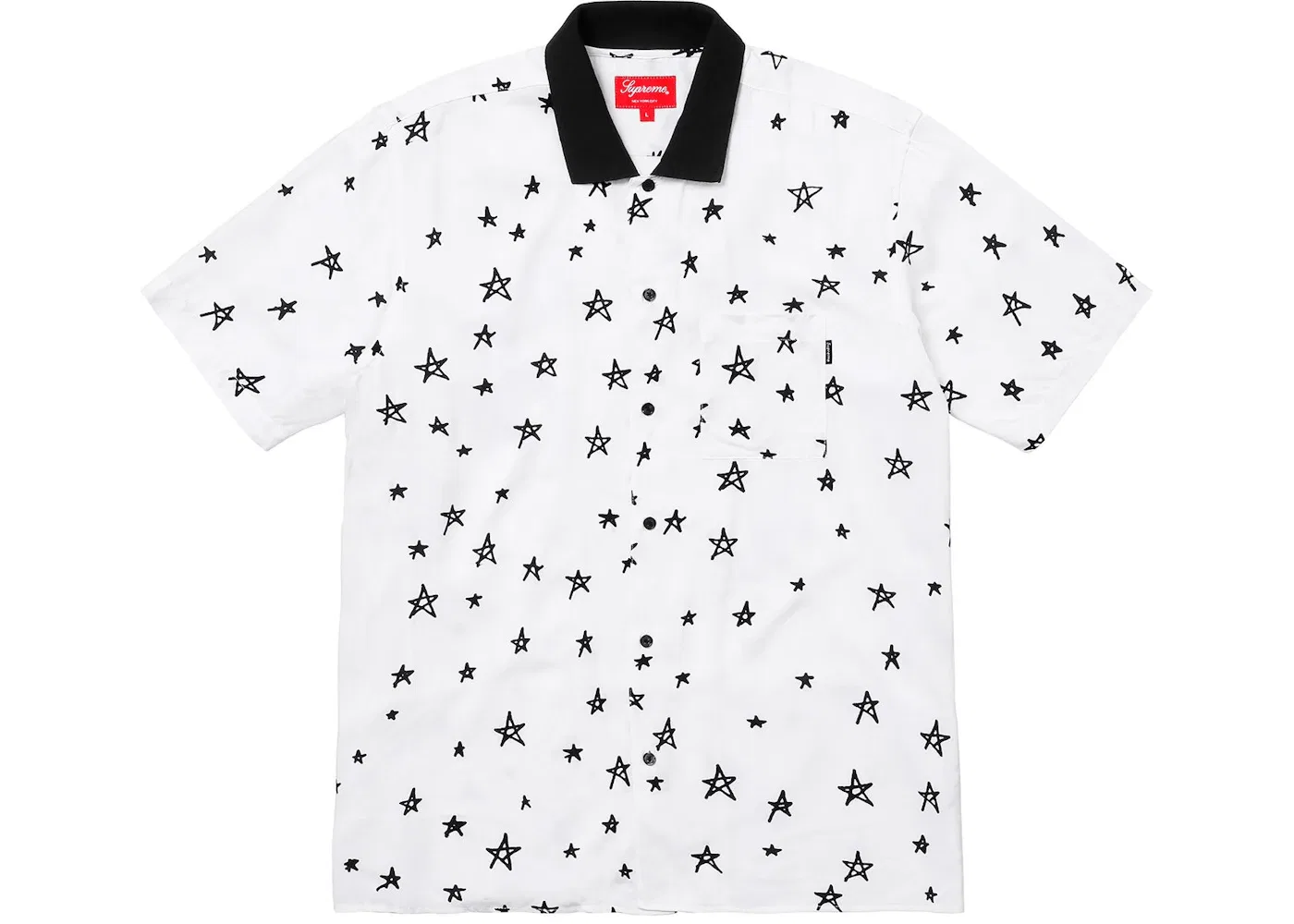 Мужская рубашка с принтом Supreme Shirt, White