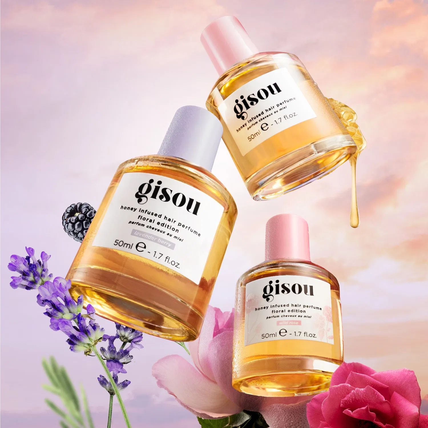Парфюм для волос 15 мл с медом и лавандой Lavender Berry GISOU — фото 4