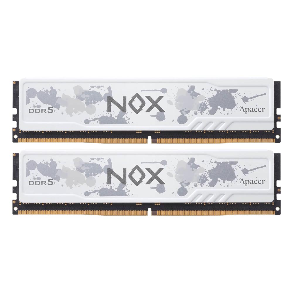 

Оперативная память Apacer NOX, 32 Гб (2 х 16 Гб), DDR5, CL30, 6000 МГц, белый