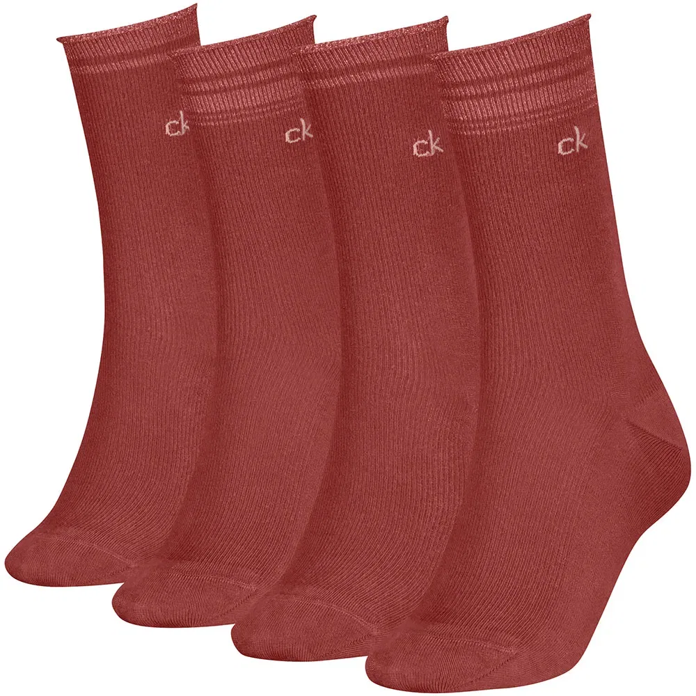 Женские носки с люрексом Calvin klein, Red