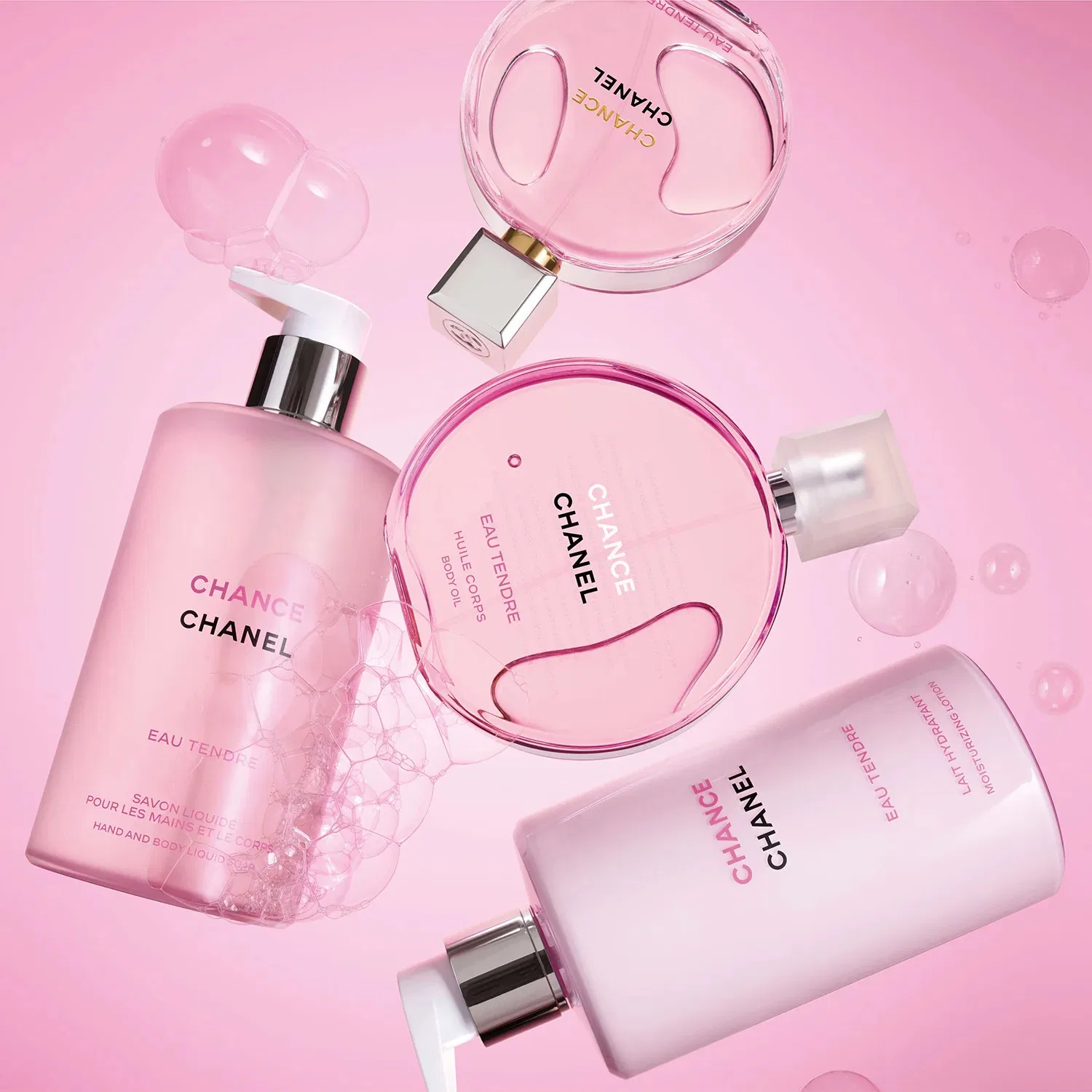 Лосьон для тела увлажняющий с ароматом CHANCE EAU TENDRE, CHANEL, 400 мл — фото 4