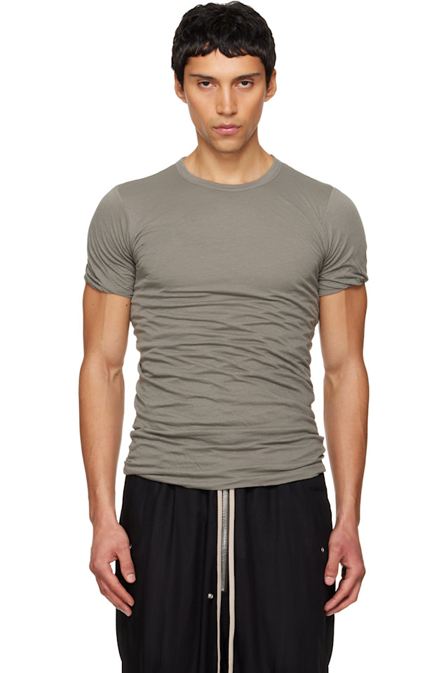 

Rick Owens Двойная футболка с изображением серого храма