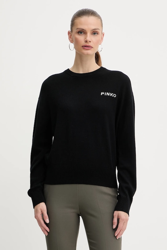 

Шерстяной свитер Pinko, черный