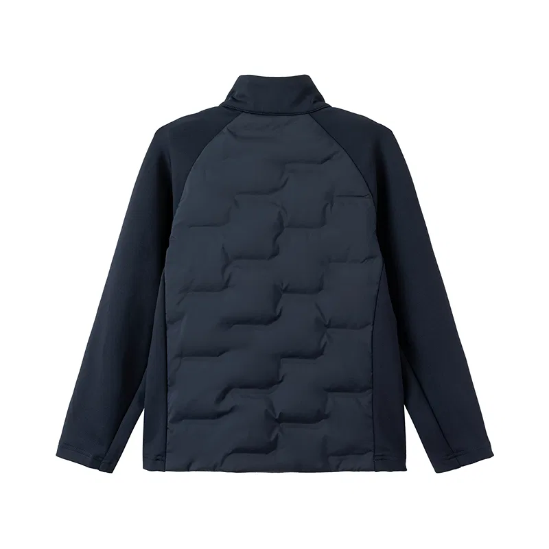 Детский пуховик с воротником-стойкой ветрозащитный Unisex Down Jackets ASICS, 81826 Navy Blue — фото 3