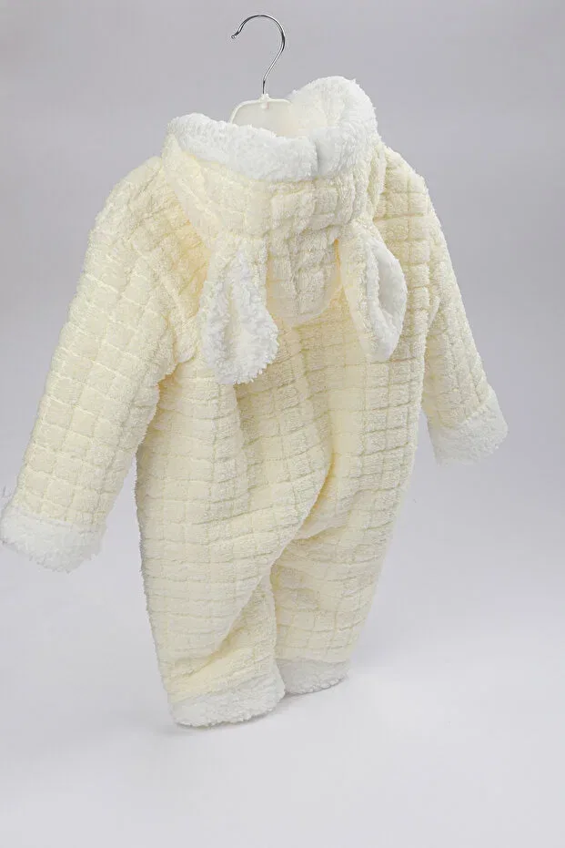 Детский комбинезон с капюшоном и ушками кролика Lui Baby, Yellow — фото 2