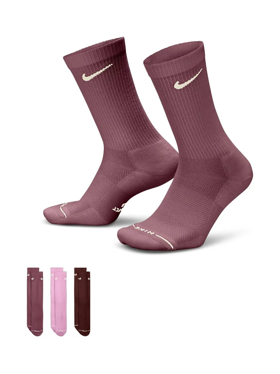 Носки Nike Everyday Elevated Crew, розовый мульти