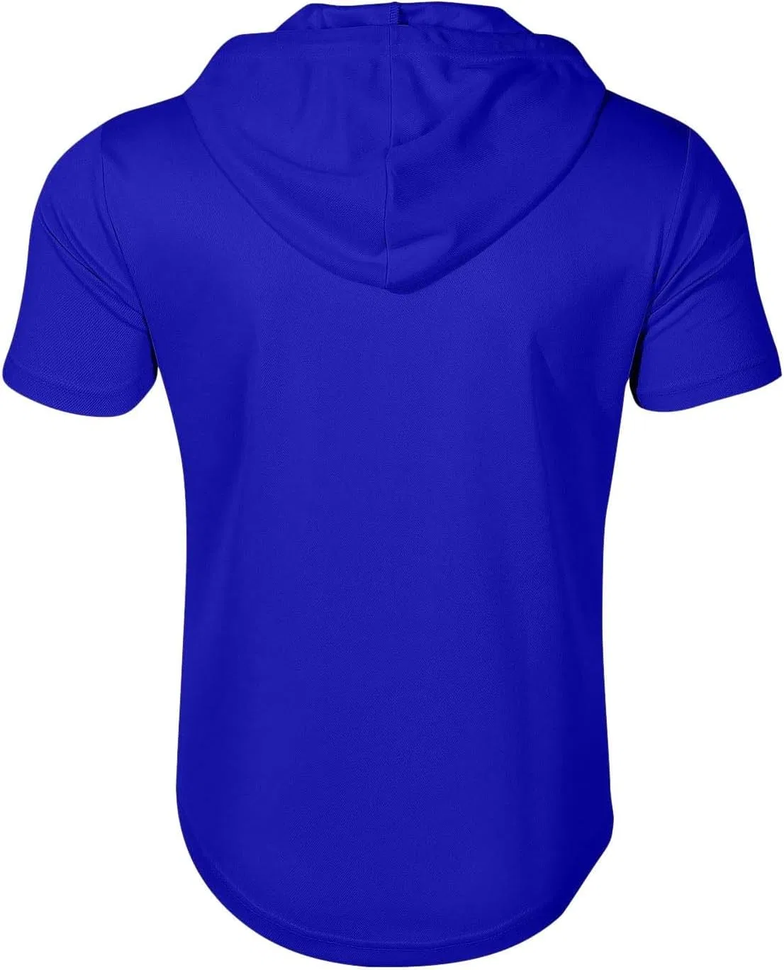 Мужская облегающая футболка с zip-застежкой Generic, Blue — фото 2