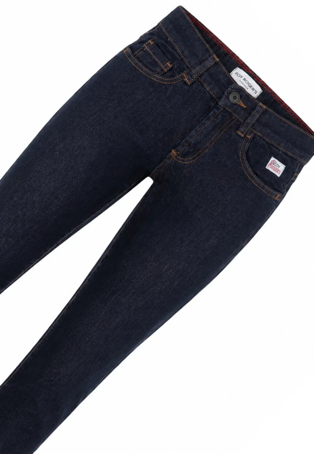 Джинсы - джинсы зауженного кроя Roy Rogers, Dark Blue Denim — фото 3