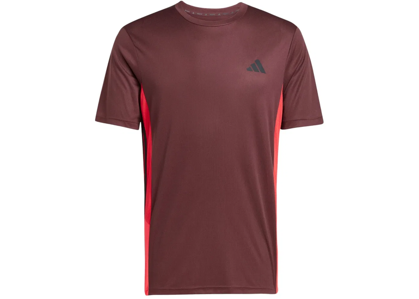 Мужская футболка с цветными блоками Train Essentials Seasonal Colorblock Adidas, цвет Aurora Ruby