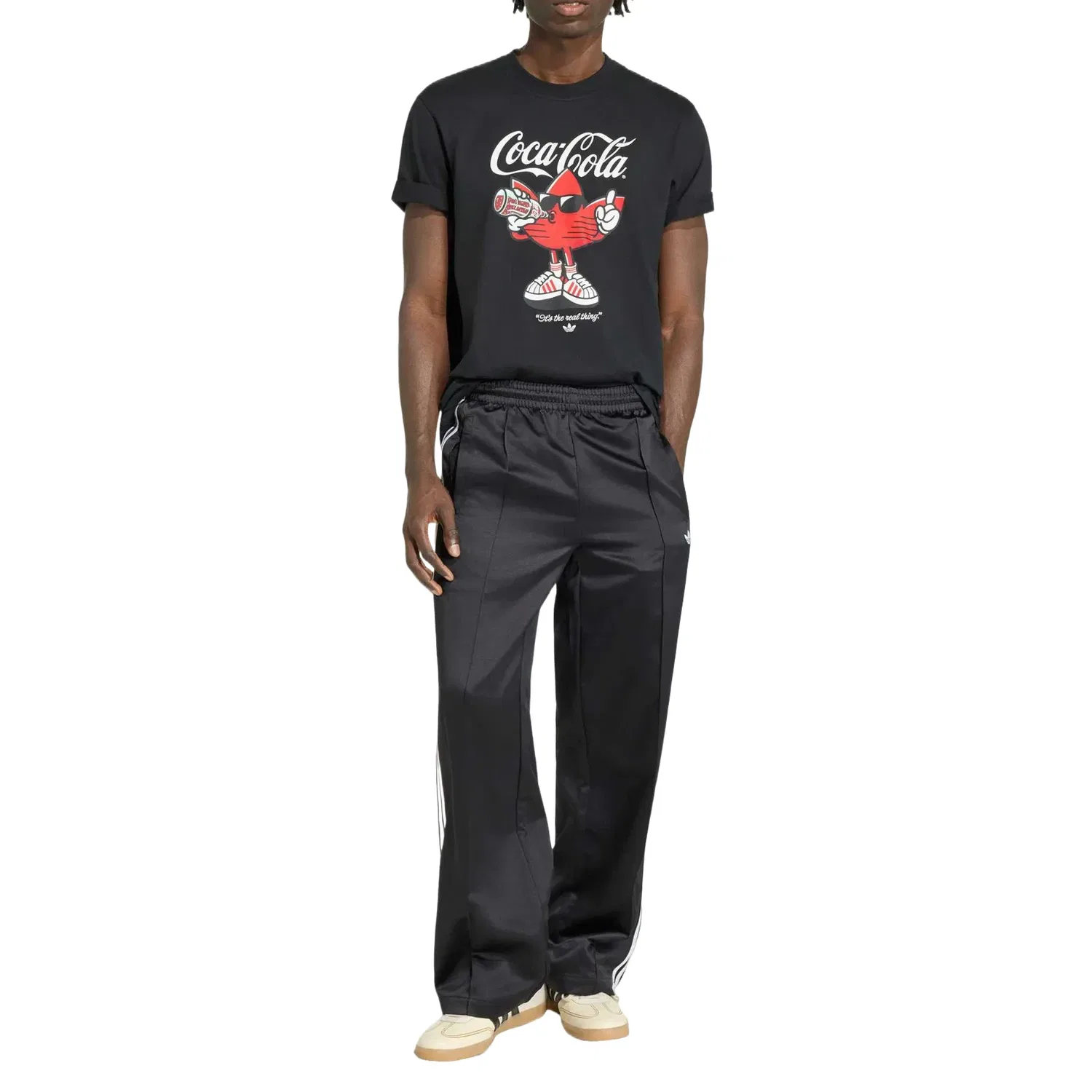 Мужская футболка с графическим принтом Adidas x Coca Cola Classic Sport Graphic Treffle T-Shirt, черный — фото 2