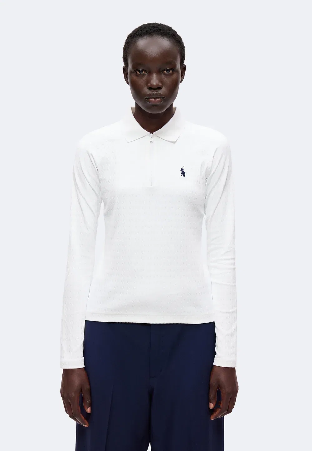 Джемпер с половинной молнией Polo Ralph Lauren, Ceramic White