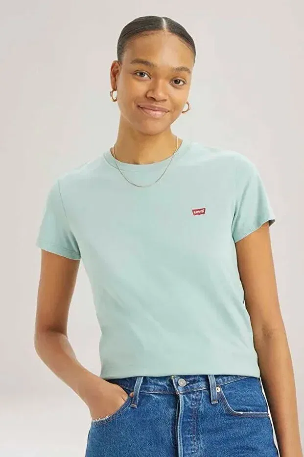 Женская футболка хлопковая Basics Levi'S, Blue — фото 3