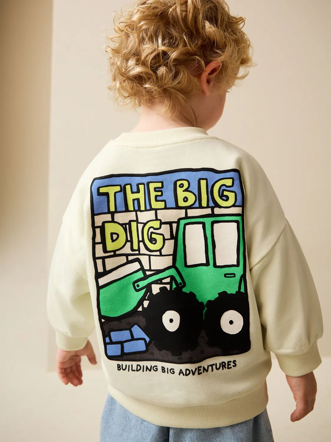 Свитшот с принтом Digger, модель Buttermilk Next, цвет Buttermilk Yellow Digger