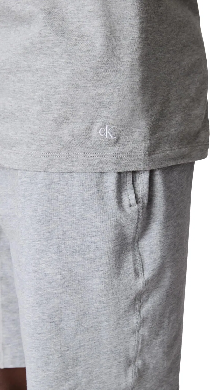 Мужская футболка с коротким рукавом из хлопка Calvin Klein, Multicoloured (Black/White/Grey Heather) — фото 4