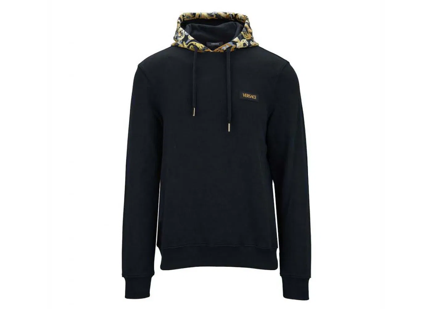 Мужская худи с принтом Versace, Black/Yellow