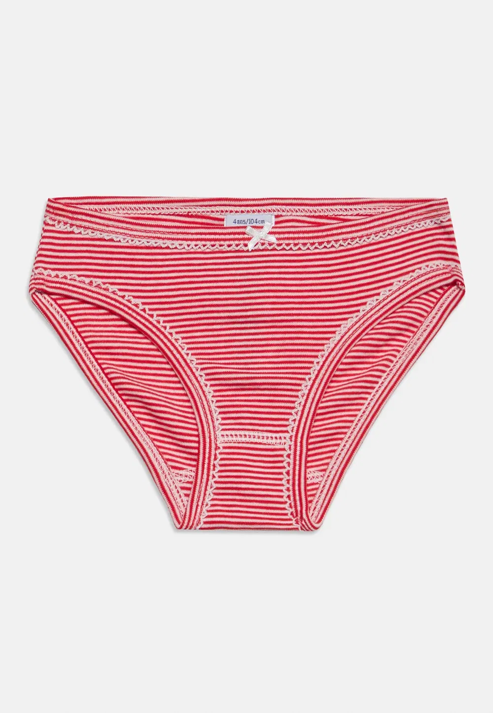 Комплект из 3 трусиков Petit cote Petit Bateau, White/Red — фото 3