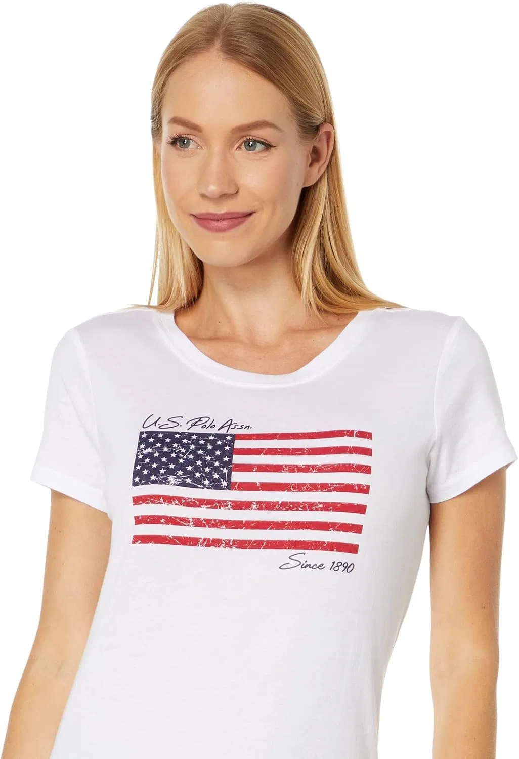 Мужская футболка с флагом U.S. POLO ASSN., White — фото 3