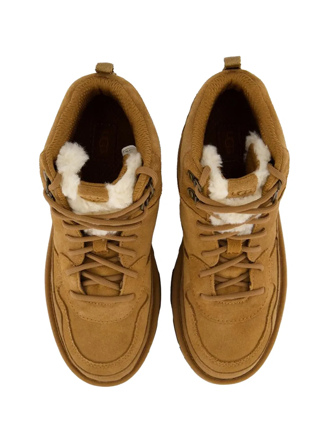 Кроссовки Highland Hi Heritage коричневые замшевые UGG, коричневый — фото 2