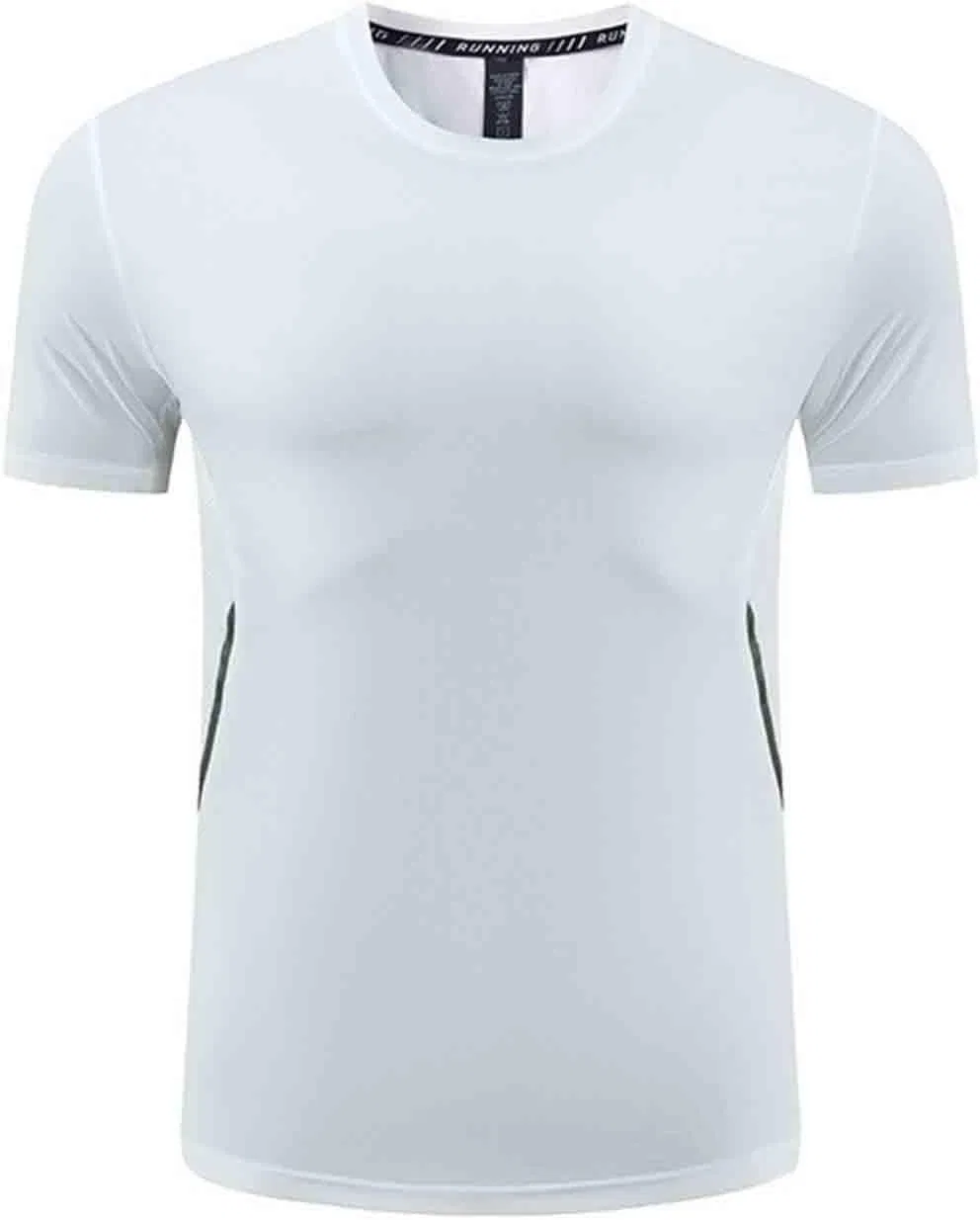 Мужская спортивная футболка для бега Athletic Running, White-02