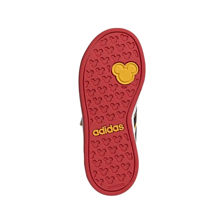 Детские белые кроссовки с принтом Mickey Mouse adidas GRAND COURT MICKEY EL K, Белый — фото 4