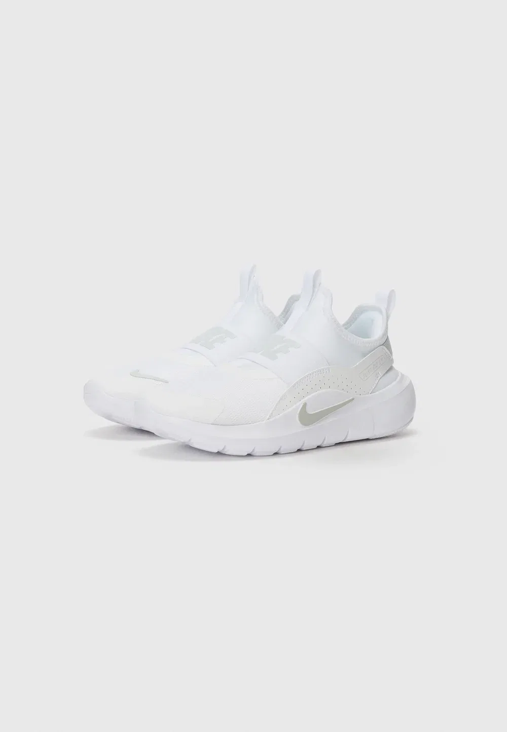 Кроссовки Flex Runner 4 унисекс - для бега по улицам Nike Performance, White/Platinum-Coloured/White — фото 2
