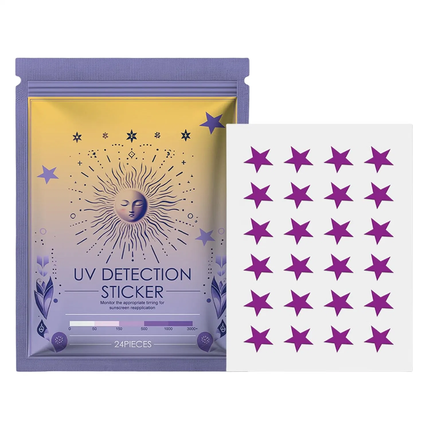 UV-наклейки для солнцезащиты, 24 шт, Liqzirtu