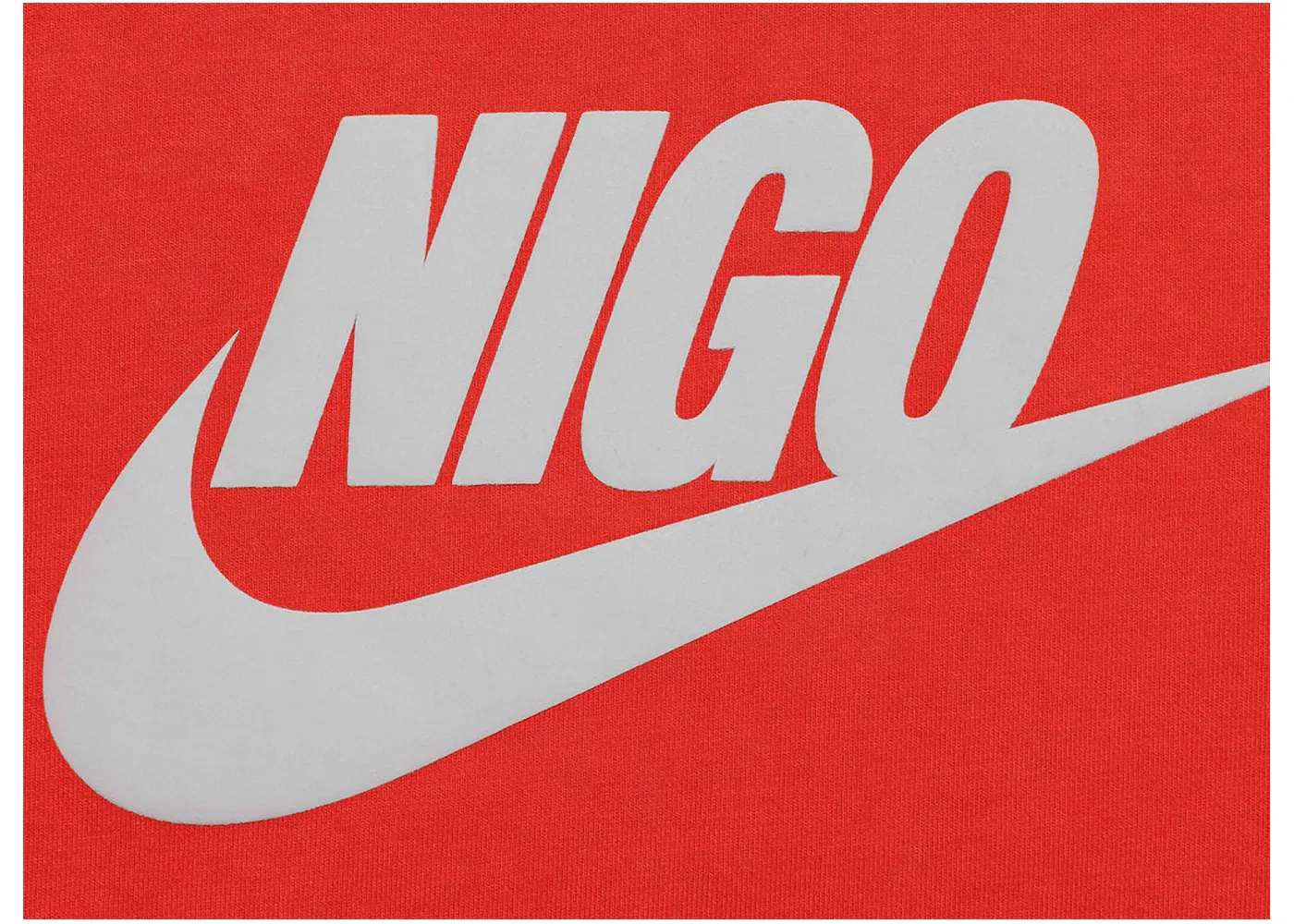 Мужской свитшот из флиса с принтом Nike x Nigo, Red — фото 3