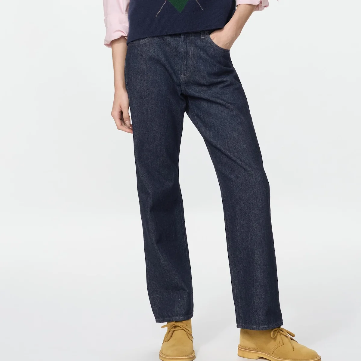 Джинсы Uniqlo x JW Anderson Straight, 69 темно-синий