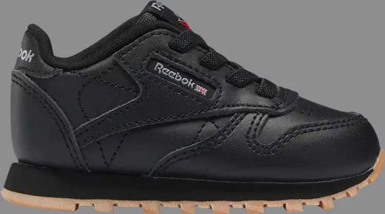 

Кроссовки classic leather toddler 'black gum' Reebok, черный