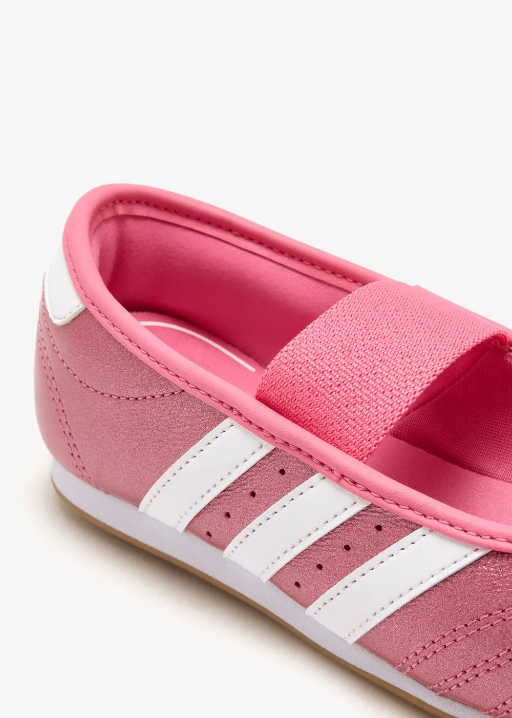 Кроссовки кожаные Taekwondo Mary Jane Shoes Adidas, розовые — фото 2