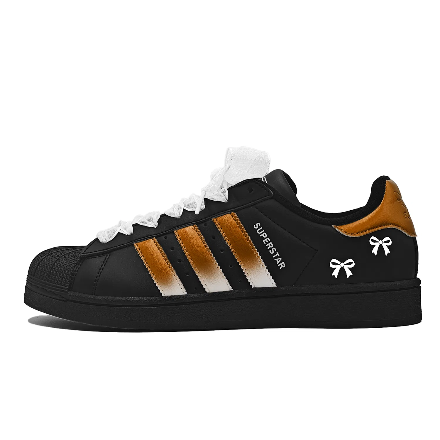 Детские кроссовки с принтом Superstar 2 Adidas Originals, Coffee