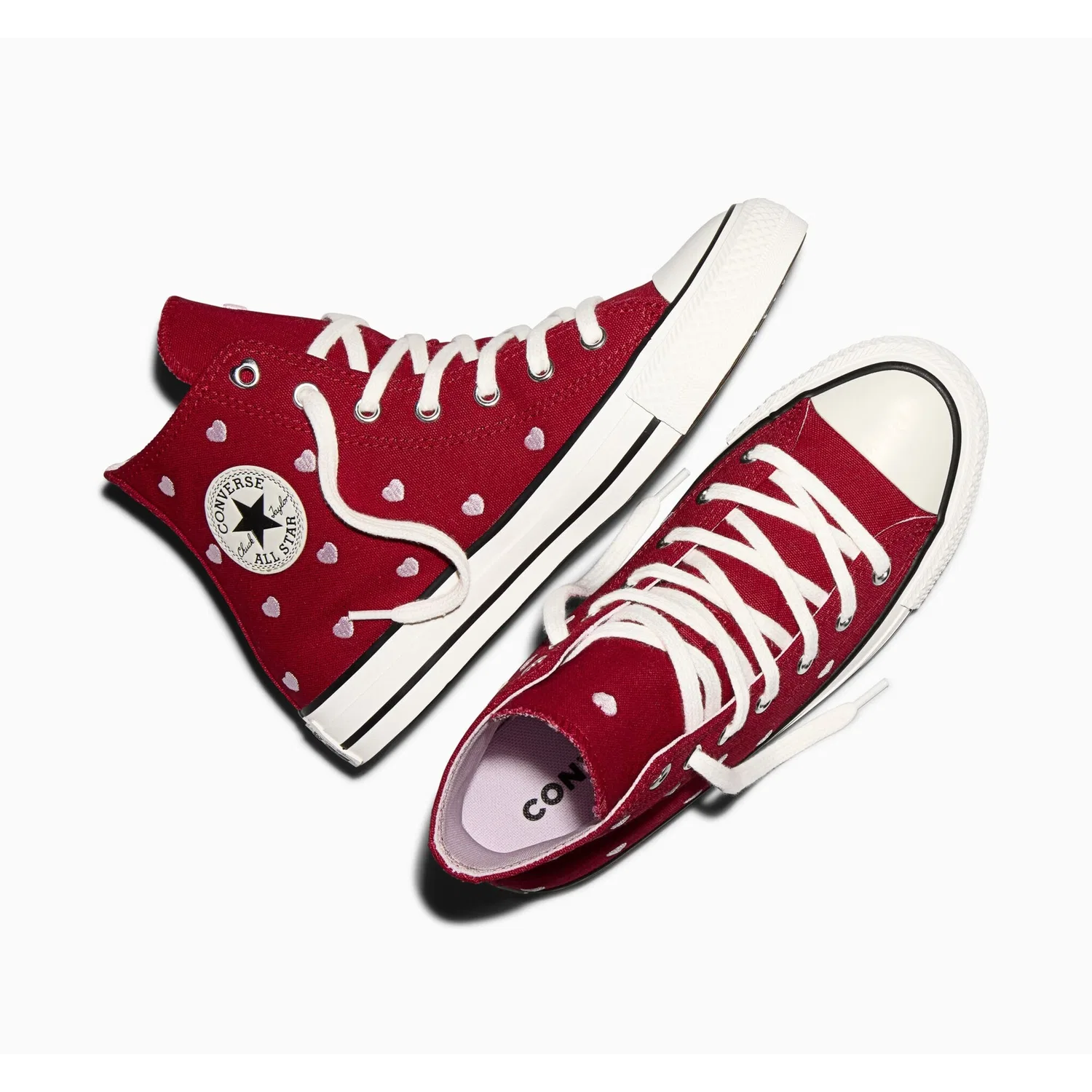 Детские кеды с принтом сердца Converse, Days Ahead/Vintage White/New Found Bloom — фото 2