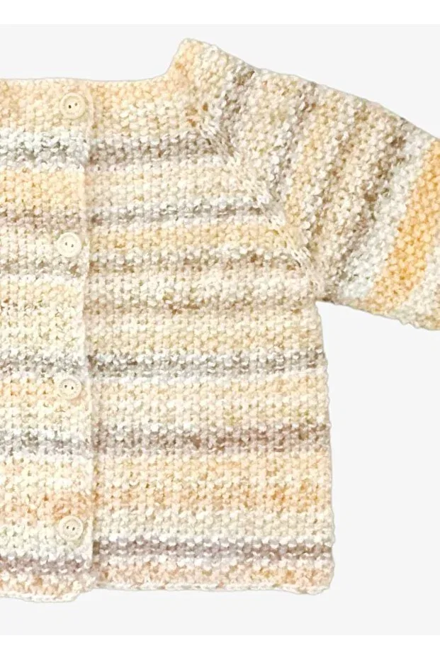 Детский вязаный кардиган с длинным рукавом Tokuşka, Multicolor — фото 4
