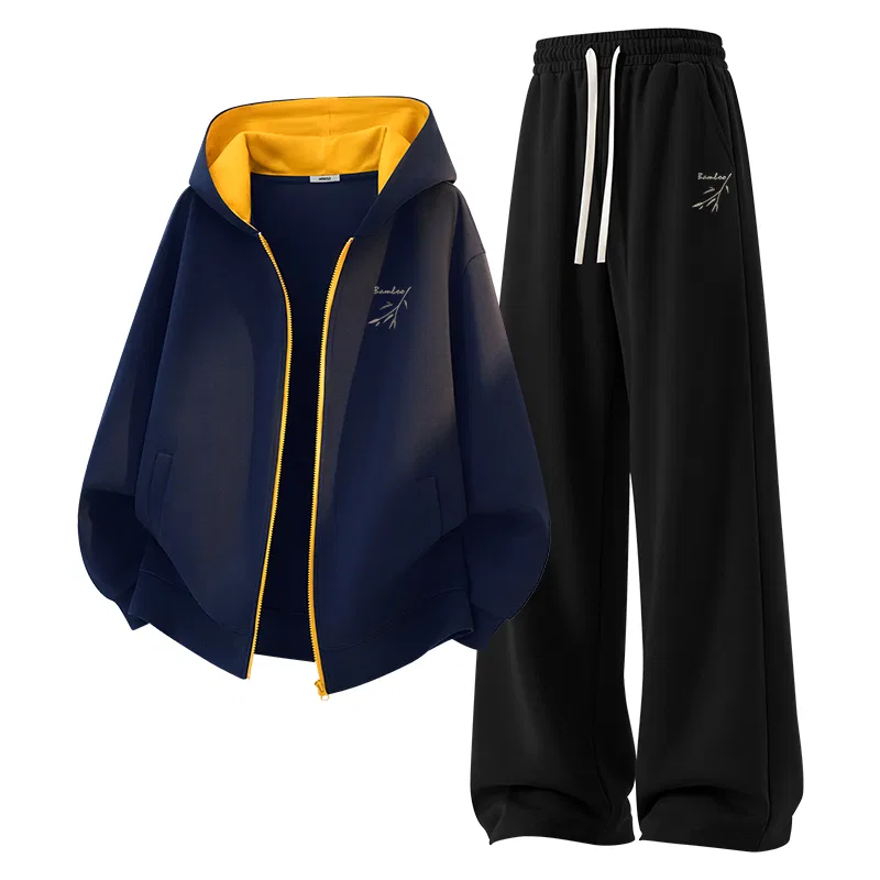 Комплект свитшотов детский для мальчиков и девочек 2 шт MINISO, Navy Blue
