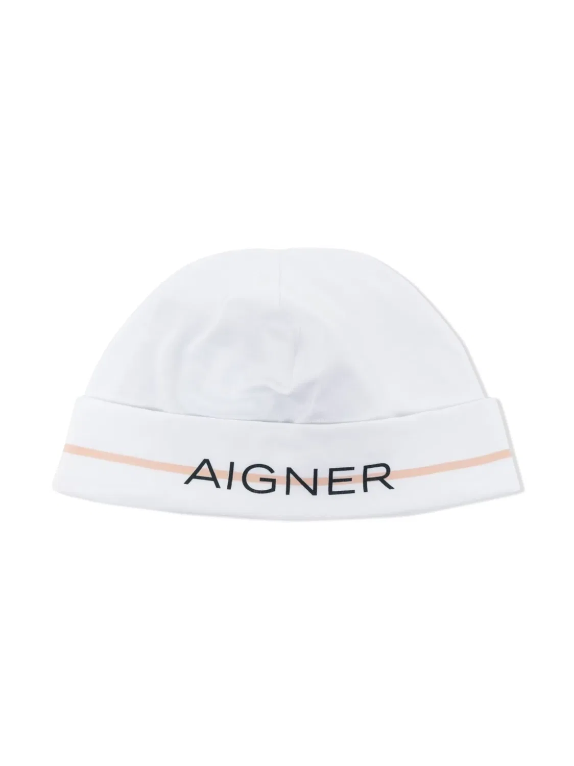Шапка с логотипом и полосками Aigner, белый