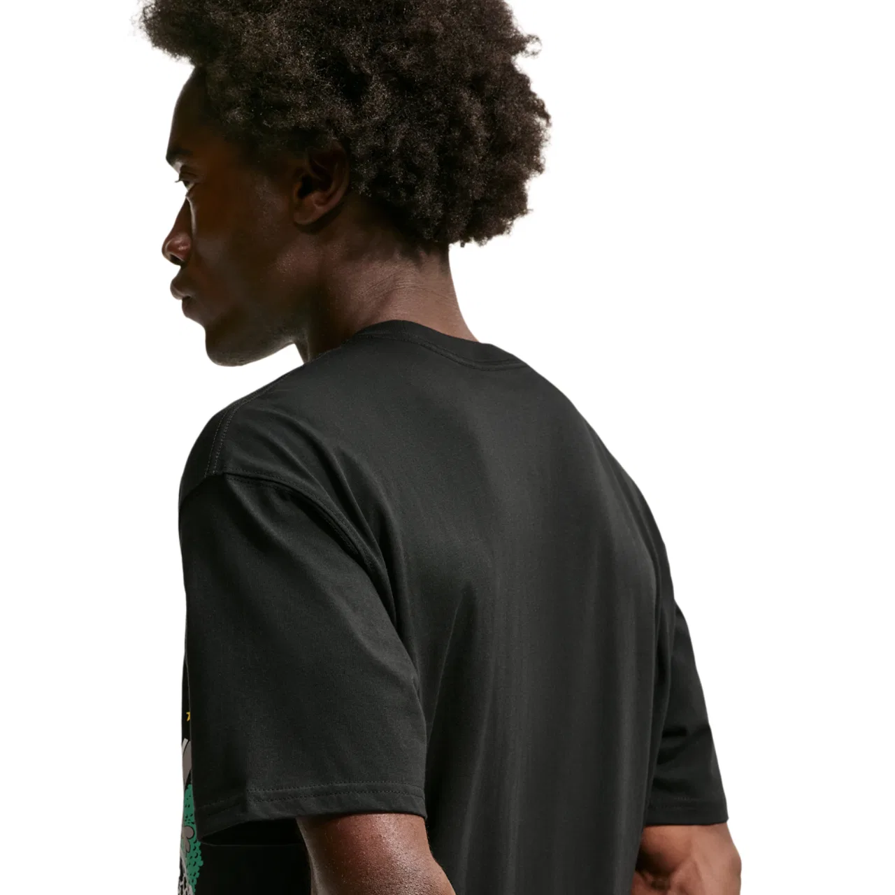 Мужская футболка из хлопка средней плотности Loose Artist Nike, черный — фото 2