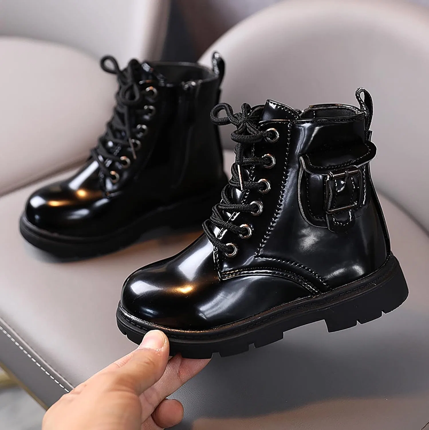Детские ботинки на щиколотке с принтом Rein Boots Egmy — фото 2