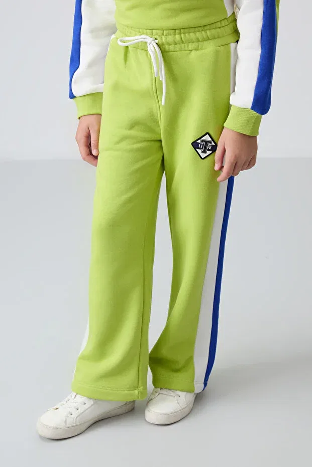 Детский спортивный комплект для девочек с принтом Tommy Life, Lime Green — фото 3