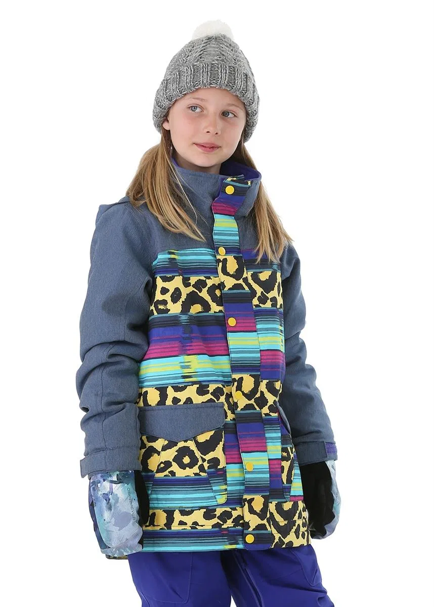 Куртка-парка с капюшоном Elstar Burton, Light Denim/Leopardy Cat