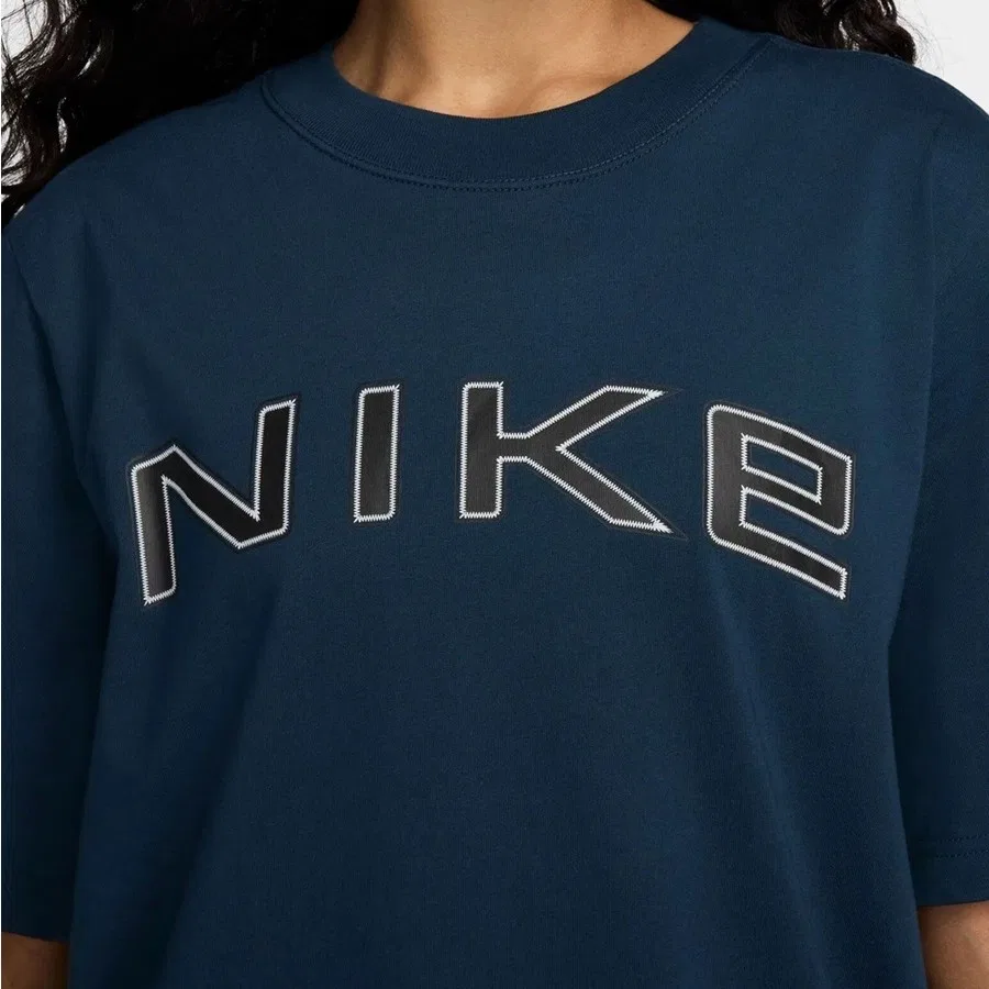 Женская футболка свободного кроя с принтом Phoenix Graphic Nike, Темно-синий — фото 3