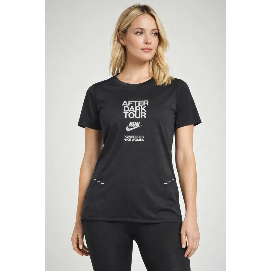 Футболка с длинным рукавом Miler After Dark Tour 2025 Dri Fit Nike, Черный