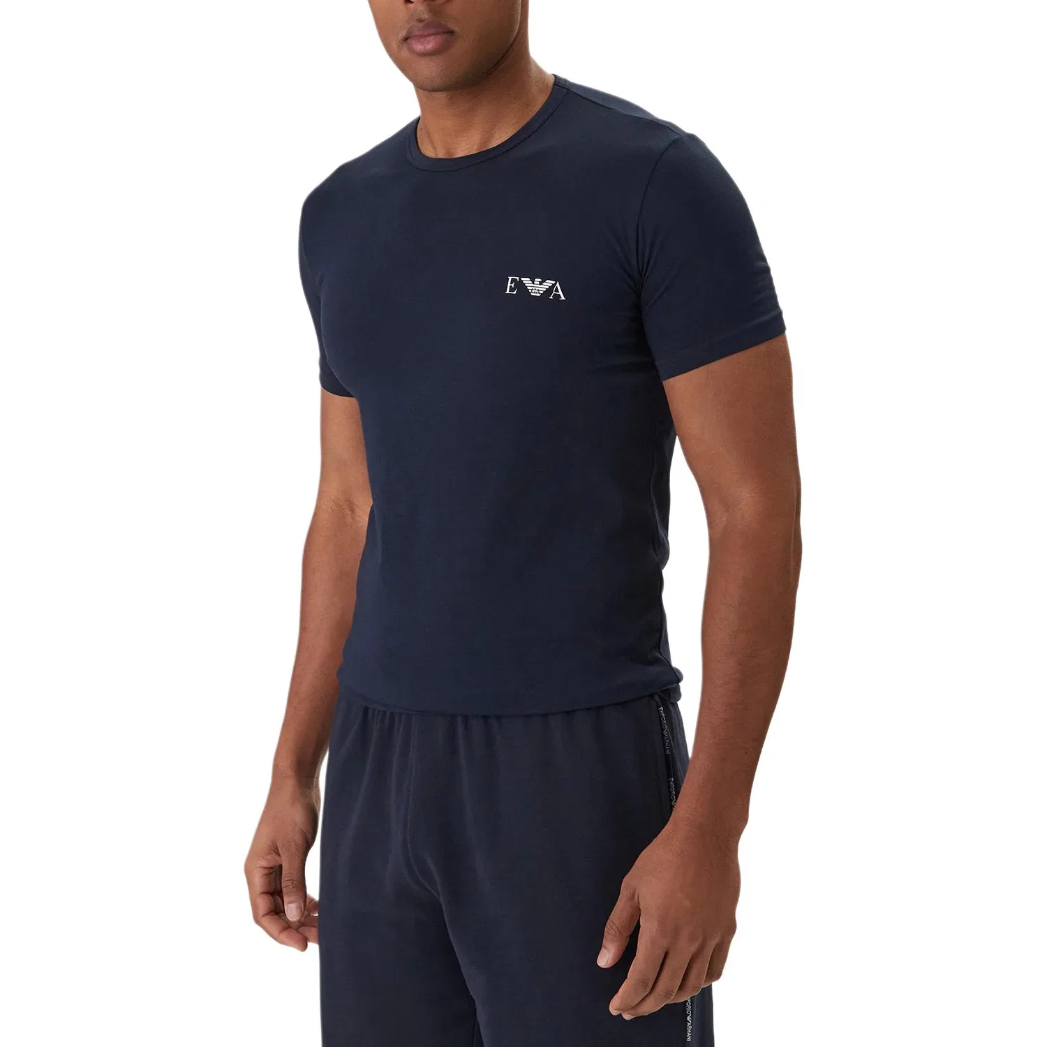 Футболка мужская 2 Pack Emporio Armani, White+Blue — фото 3