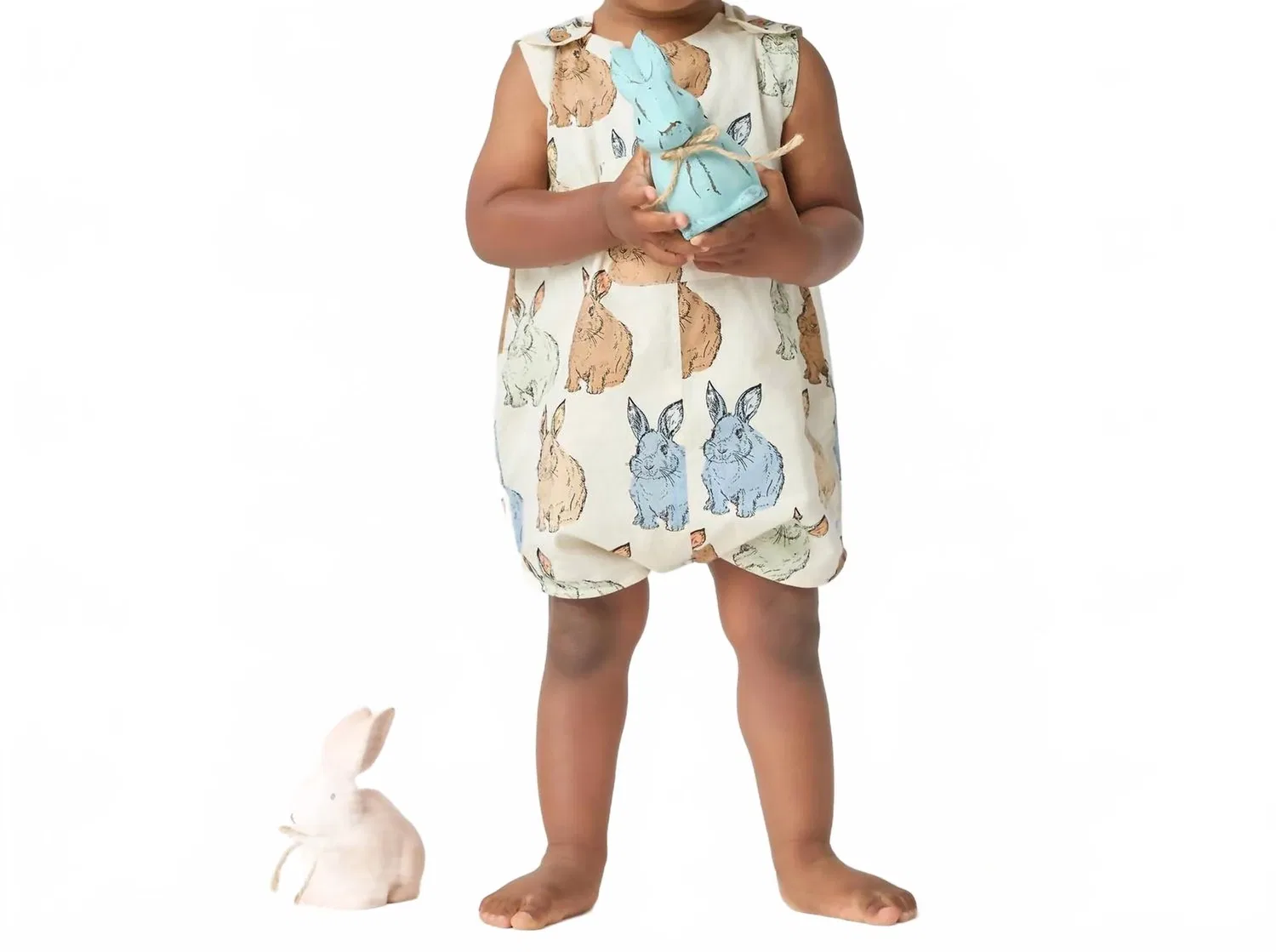 Детский комбинезон для мальчиков с принтом Noah Jumper Pink Chicken, Blue Vintage