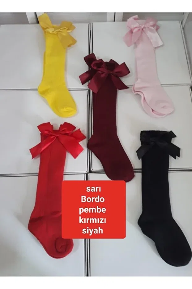 Детские носки гольфы с бантиком Özkardeşler Baby, Multicolor