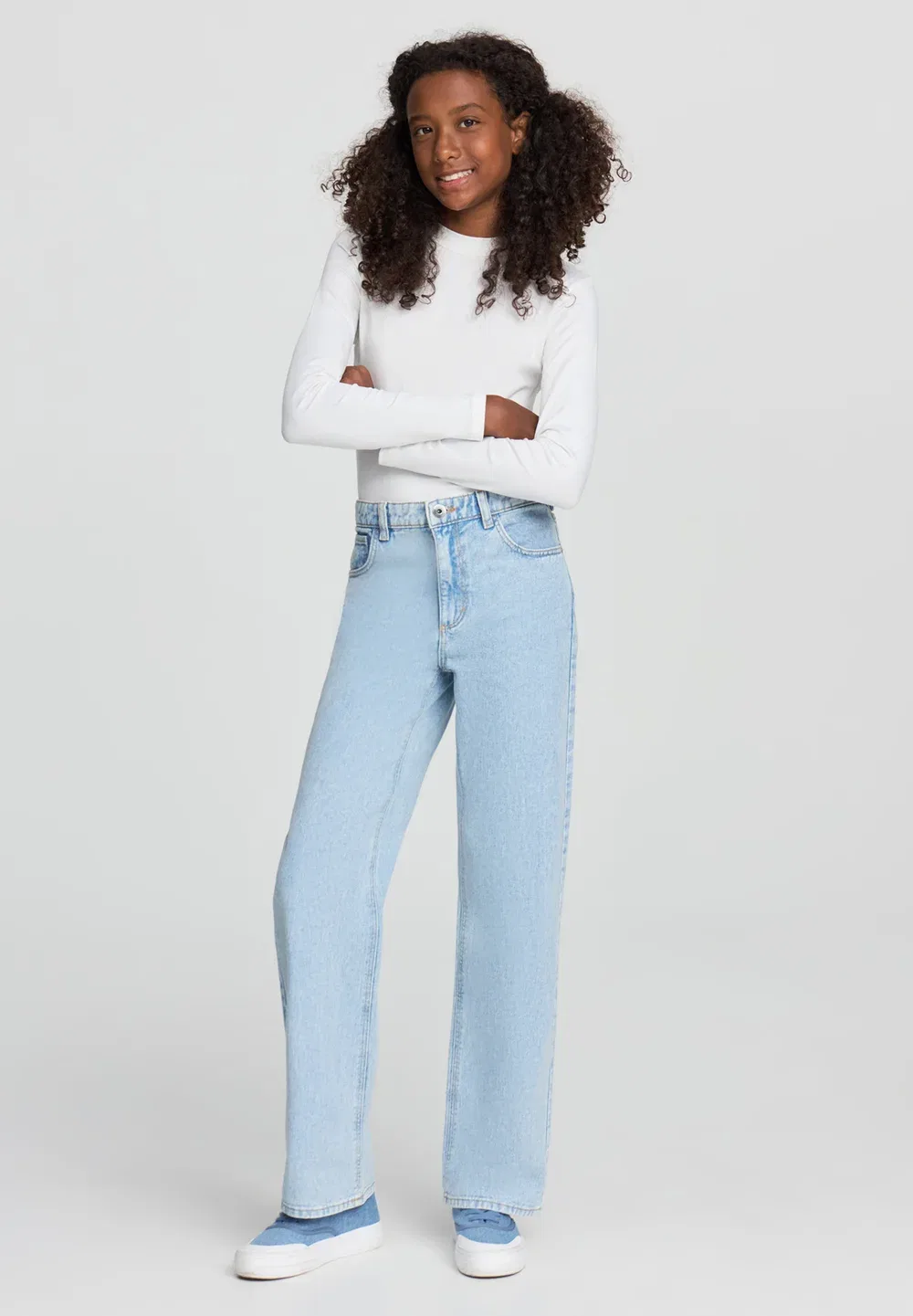 Джинсы свободного кроя Terranova, Var Blu Denim Chiaro