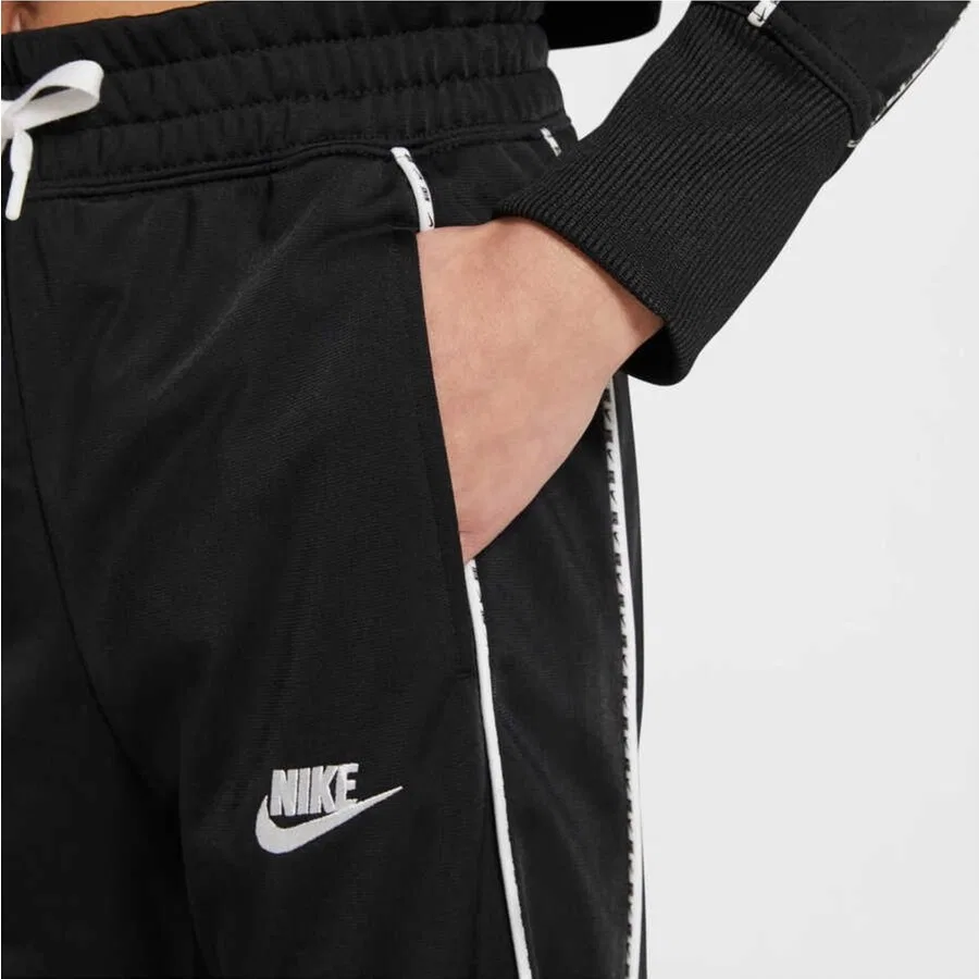 Детский спортивный костюм с высоким поясом Nike Sportswear High-Waisted Tracksuit, Черный — фото 4