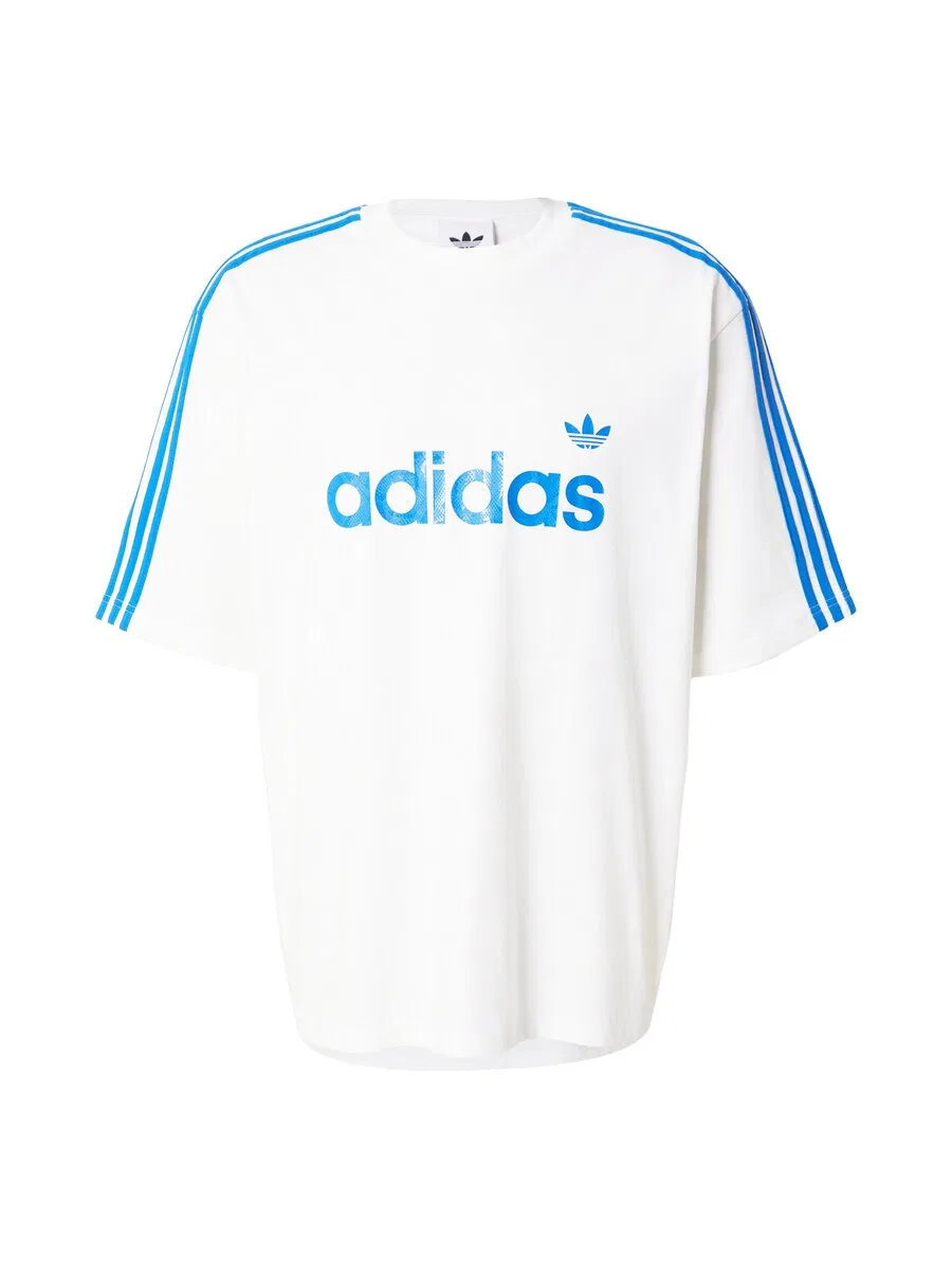Футболка ADIDAS ORIGINALS 'SNAKE' белого цвета